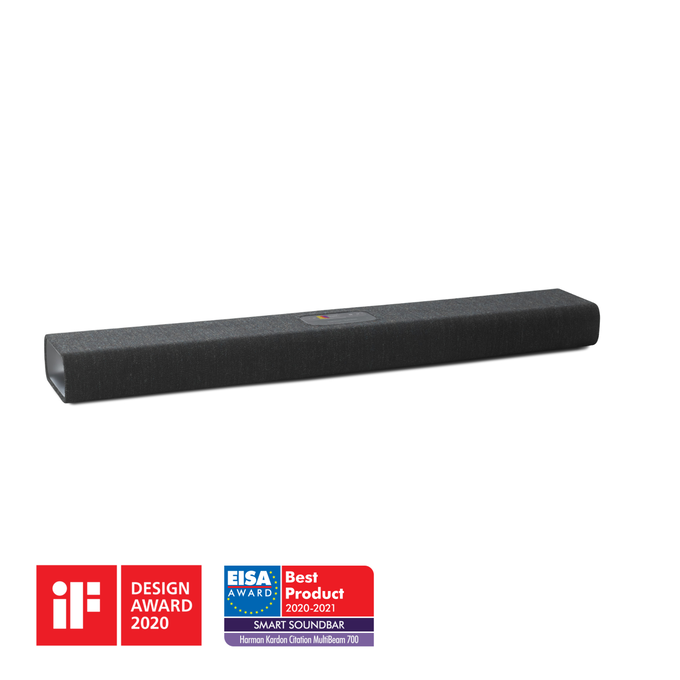 Harman Kardon Citation MultiBeam™ 700 - Black - The smartest, compact soundbar with MultiBeam™ surround sound - Hero image number null
